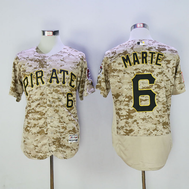 Men Pittsburgh Pirates #6 Marte Camo Elite MLB Jerseys